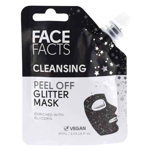 Face Facts Black Cleansing Peel Off Glitter Mask 60ml